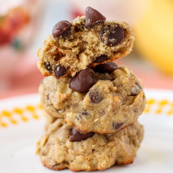 Banana Chocolate Chip Cookies - Recipe photo by Bakes and Blunders