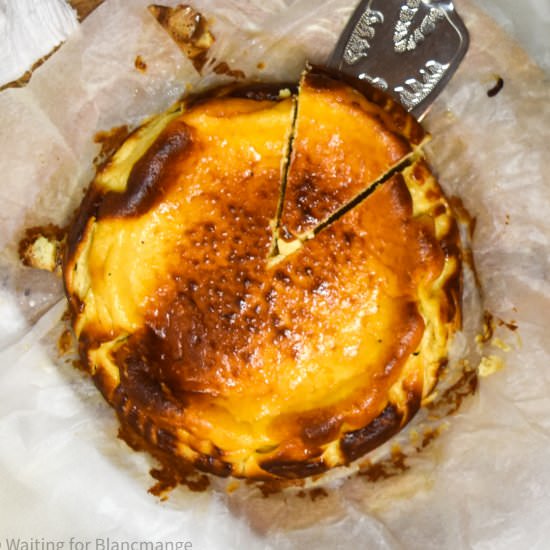 Eggnog Cheesecake Basque Style - Recipe photo by Waitingforblancmange