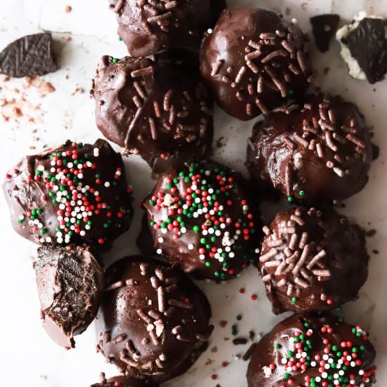 Dark Chocolate Oreo Truffles - Recipe photo by butternutandsage