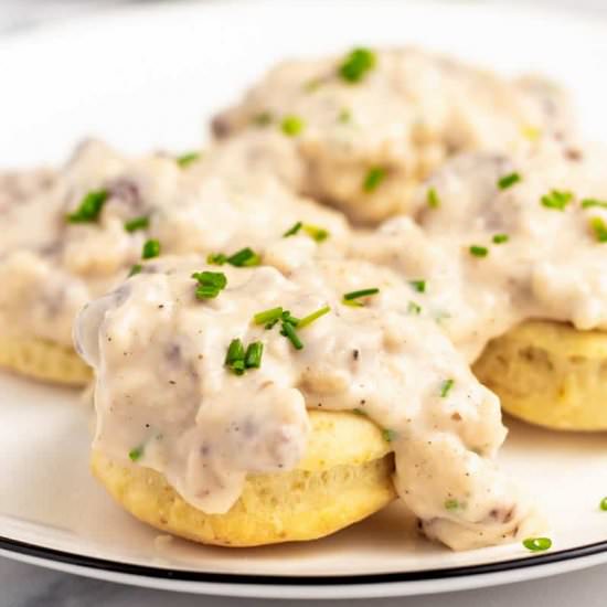Homemade Biscuits and Gravy - Recipe photo by AllThingsMamma