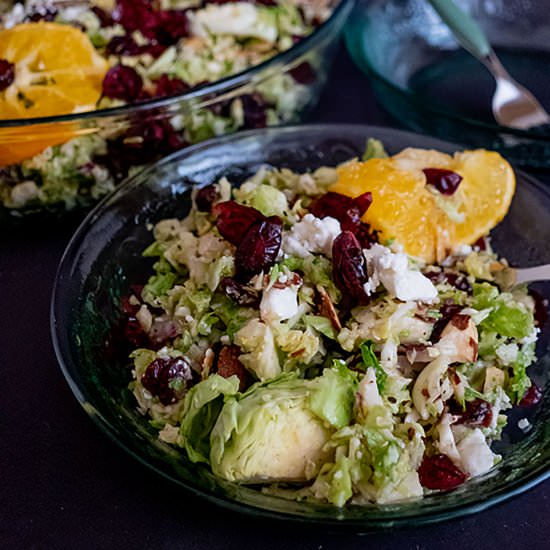 Brussels Sprout and Cranberry salad - Recipe photo by Only Gluten Free Recipes
