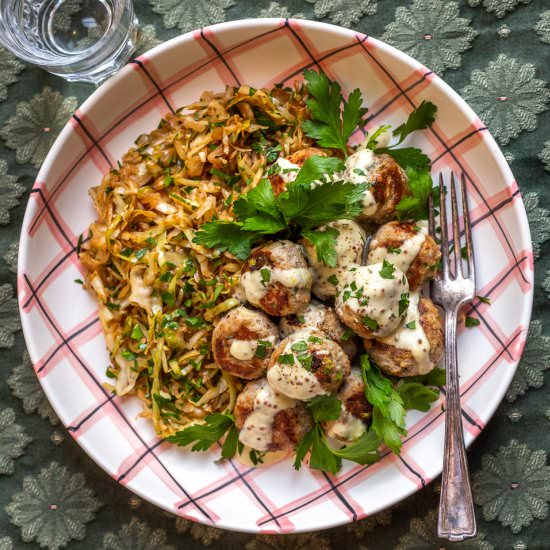Bratwurst Meatballs with Mustard - Recipe photo by primalwellnesscoach
