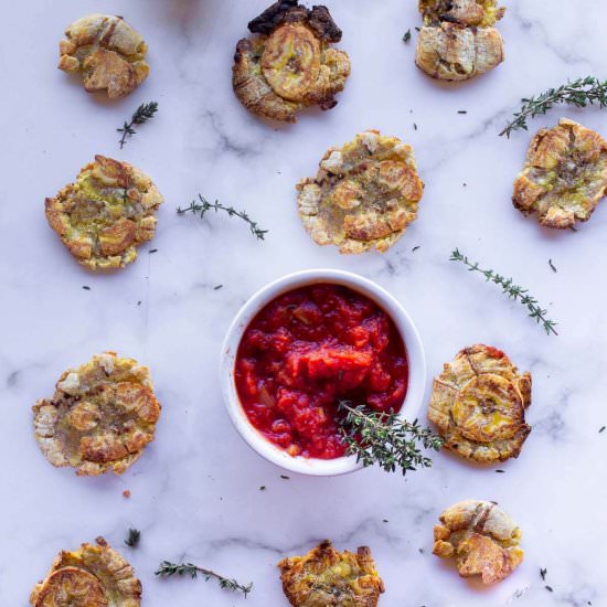 Baked Geen Plantains - Recipe photo by Ourplantbasedworld