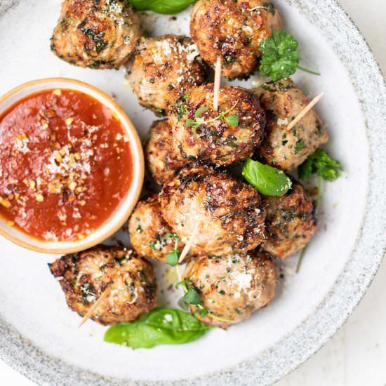 Air Fryer Turkey Meatballs - Recipe photo by SunkissedKitch
