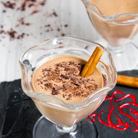 Keto Chocolate Eggnog - Recipe photo by LowCarb Abode