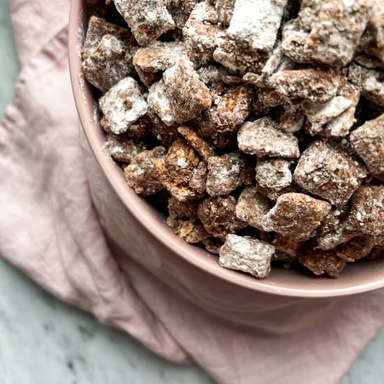 Double Chocolate Puppy Chow - Recipe photo by Theperksofbeingus