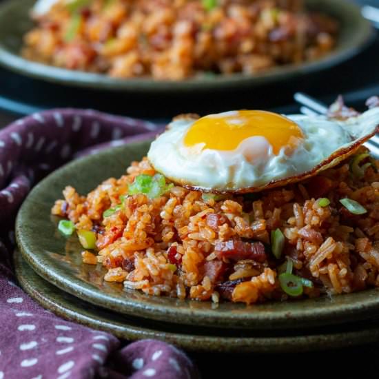 Gochujang Fried Rice with Leftover - Recipe photo by Healthy World Cuisine