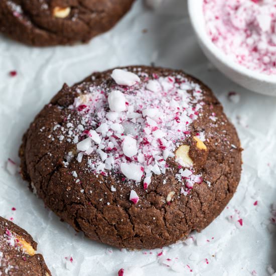 Gluten-Free Chocolate Mint Cookies - Recipe photo by itsnotcomplicatedrecipes