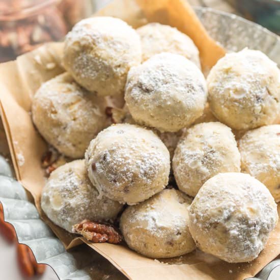 Buttered Pecan Meltaways - Recipe photo by asaucykitchen