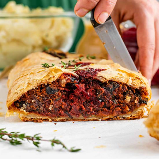 Vegan Beet Wellington - Recipe photo by tastythriftytimely