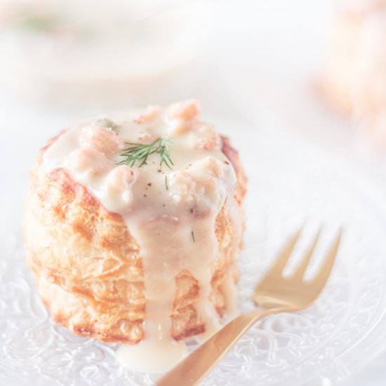 Dutch puff pastry with shrimp gravy - Recipe photo by Andrea Janssen