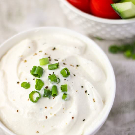 Vegetable Dip {High Protein} - Recipe photo by eatsbyapril