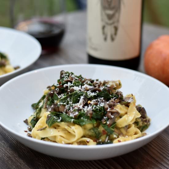 Vegan Butternut Squash Pasta - Recipe photo by kindrootsfood