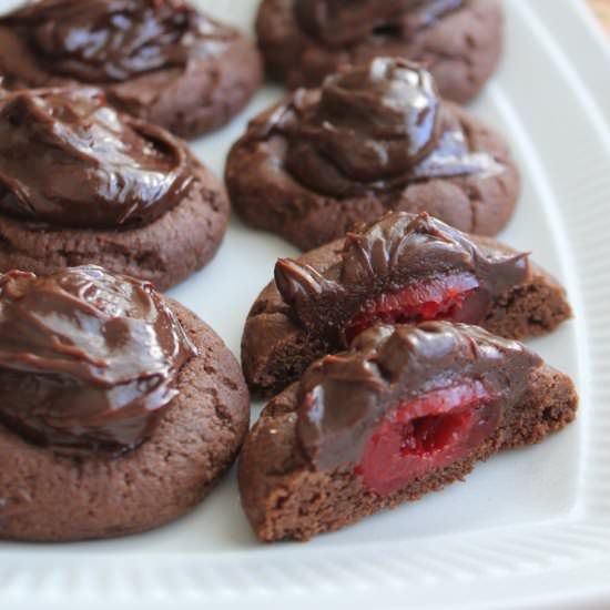 Chocolate-Covered Cherry Cookies - Recipe photo by MyRecipeReviews