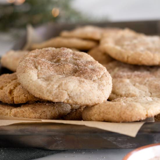 Gluten-free Snickerdoodle Cookies - Recipe photo by GrainFreeTable