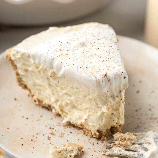 No Bake Eggnog Pie - Recipe photo by pumpkinnspice