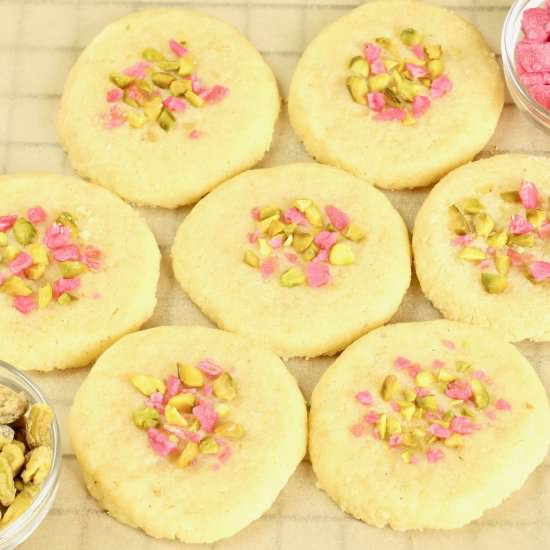 Indian Rose Cardamom Shortbread Coo - Recipe photo by MyIndianStove