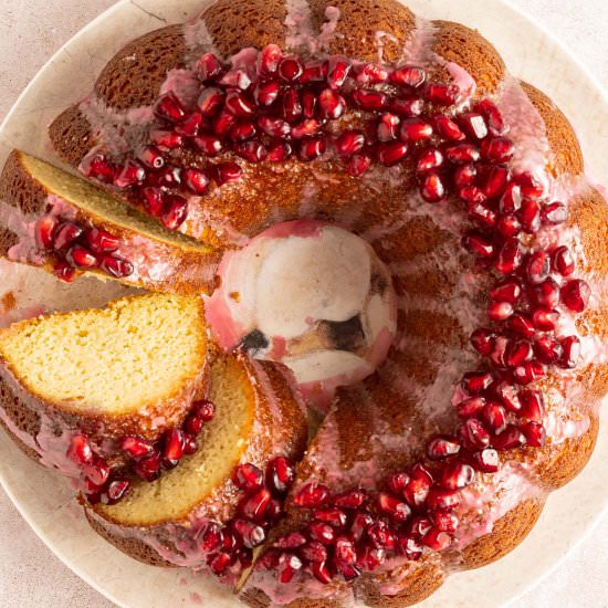 Low Carb WhiteChoc. Pomegranate cak - Recipe photo by debsdailydish