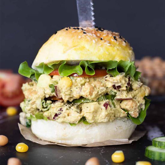Chickpea Vegan Tuna Salad Recipe - Recipe photo by Marinela