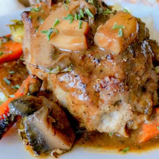 Skillet Turkey Meatloaves & Gravy - Recipe photo by NotEntirelyAverage