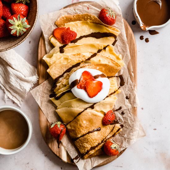 Almond Milk Crepes (3 ingredients) - Recipe photo by wholefoodsoulfood_kitchen