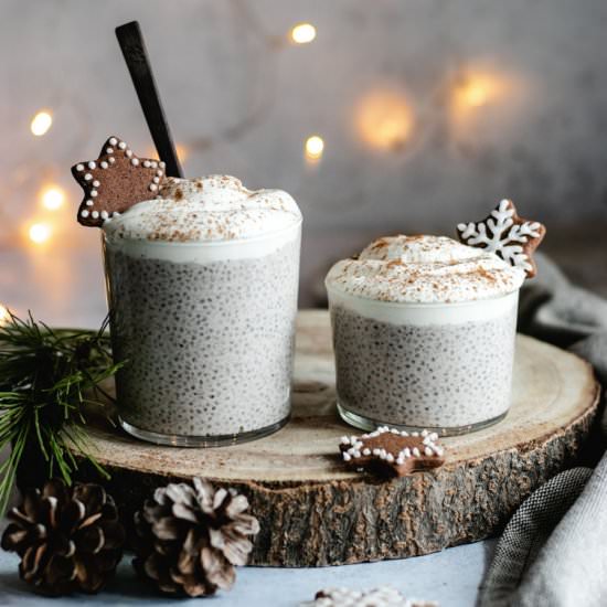 Gingerbread Chia Pudding - Recipe photo by Thedeliciousplate