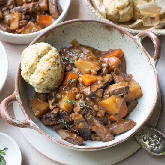 Hearty Vegan Beef Stew - Recipe photo by veganpunks