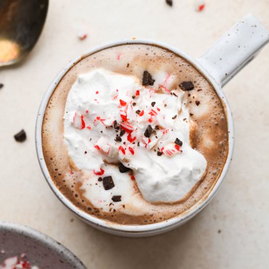 Peppermint Hot Chocolate - Recipe photo by nyssas_kitchen