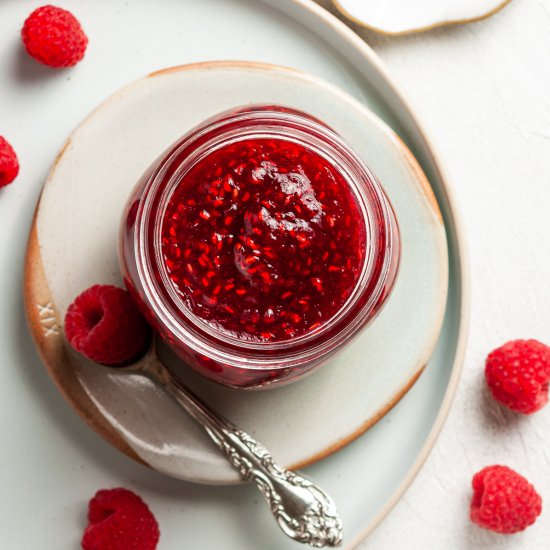 Raspberry Jam - Recipe photo by itsnotcomplicatedrecipes