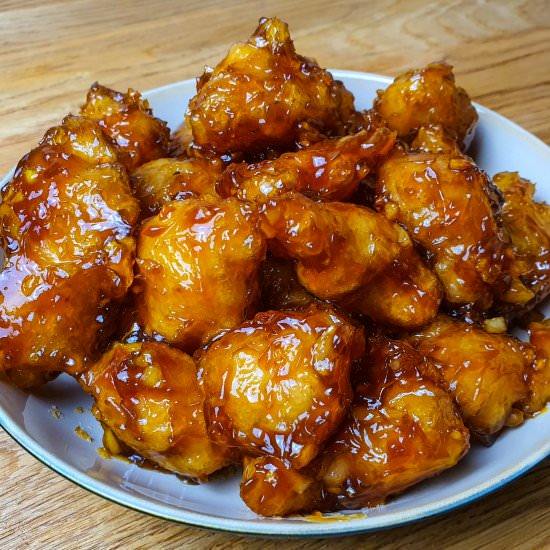 Honey Garlic popcorn chicken - Recipe photo by marcwiner