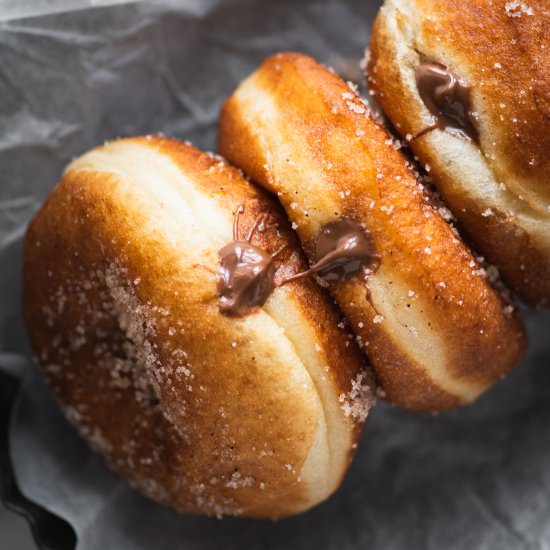 Eggless Bomboloni - Recipe photo by bakesalotlady