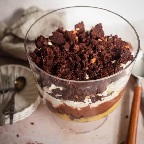 Brownie Trifle - Recipe photo by tiffinandteaofficial
