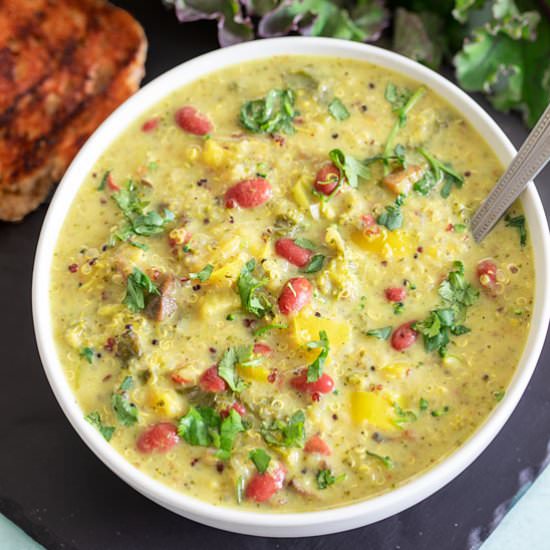 Instant Pot Kale and Quinoa Soup - Recipe photo by healingtomato