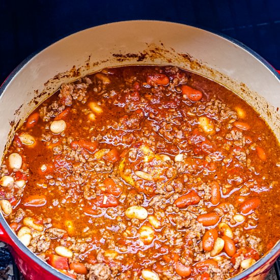 Smoked Chili - Recipe photo by FoodFolksandFun