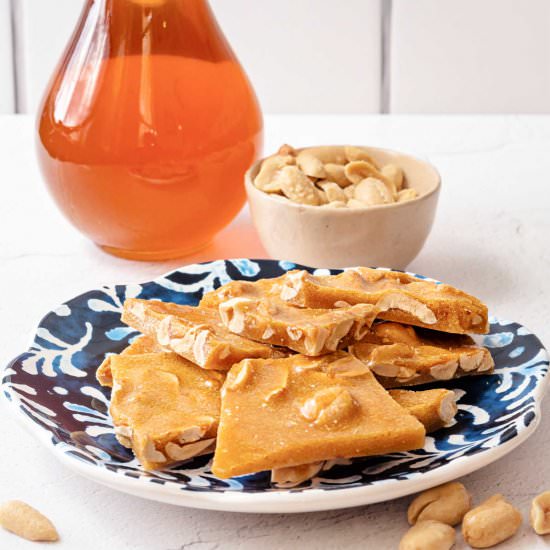 Honey Peanut Brittle - Recipe photo by onlinepastrychef