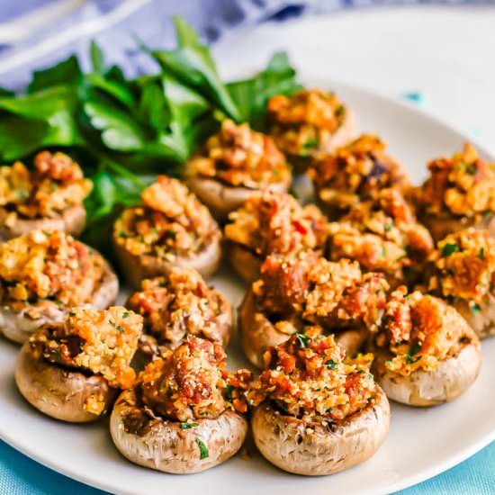 Sausage stuffed mushrooms - Recipe photo by Family Food on the Table