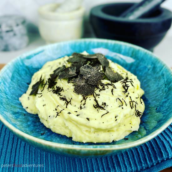Truffle Mashed Potatoes - Recipe photo by PetersFoodAdventures