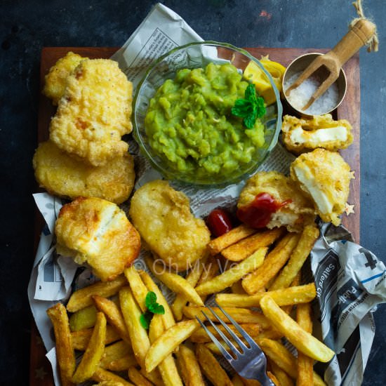 Vegetarian Fish and Chips - Recipe photo by Oh My Veg