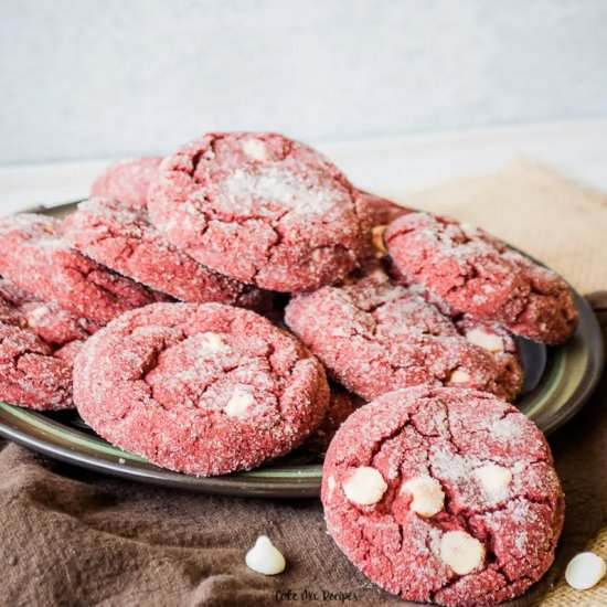 Easy Red Velvet Cake Mix Cookies - Recipe photo by CakeMixRecipes