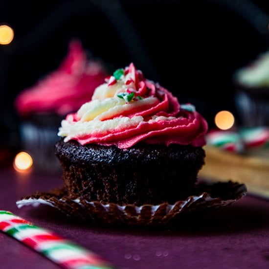 Chocolate Peppermint Cupcake - Recipe photo by ScienceandCrumbs
