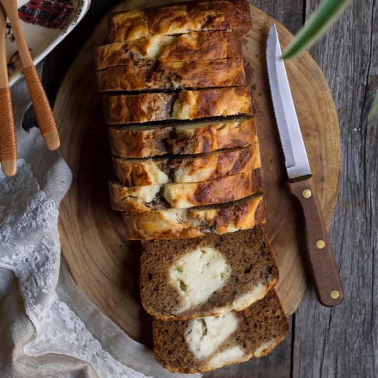 Cream Cheese Swirl Banana Bread - Recipe photo by Tashasartisanfoods