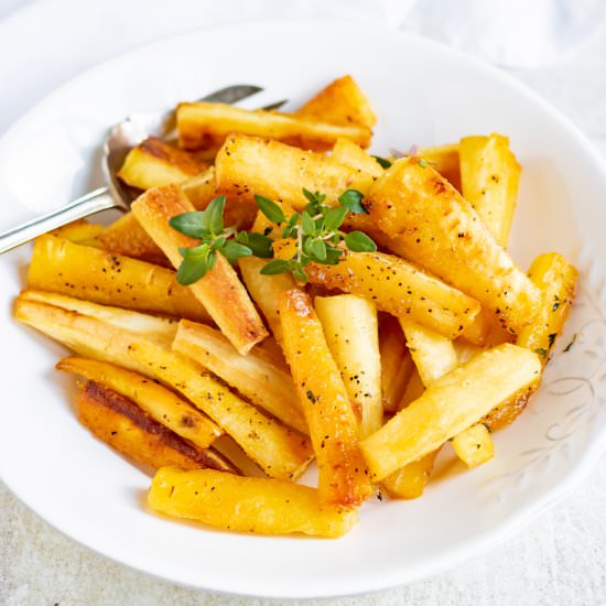 Honey Roasted Parsnips - Recipe photo by veggie desserts