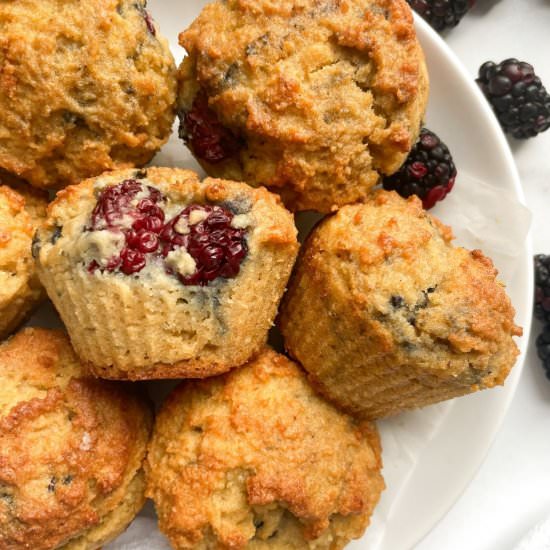 Almond Flour Blackberry Muffins - Recipe photo by frozen_bananas_