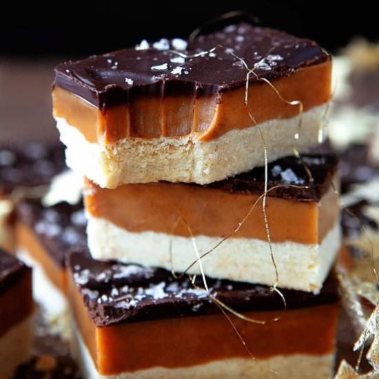 Millionaire Shortbread Bars - Recipe photo by noshingwiththenolands