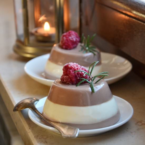 Triple chocolate panna cotta - Recipe photo by Foodohfood