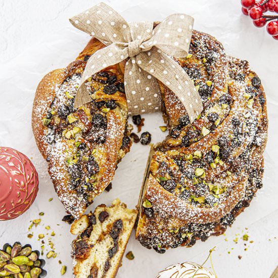 Fruit Mince Wreath - Recipe photo by spicyicecream