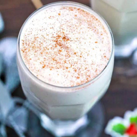 Homemade Eggnog - Recipe photo by peasandpeonies