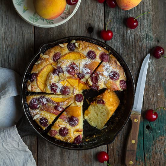 Peach Cherry Cake - Recipe photo by Tashasartisanfoods