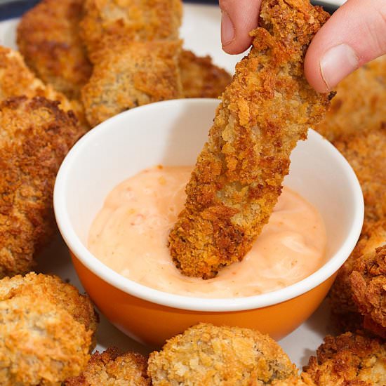 Air Fried Oyster Mushrooms - Recipe photo by dailydish