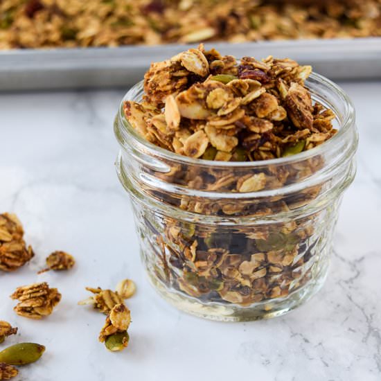 Pumpkin Spice Granola - Recipe photo by freshapron
